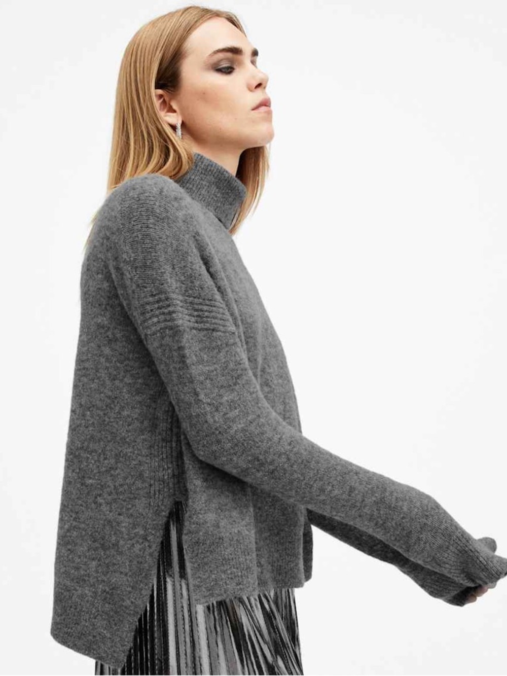All Saints Alpaca Blend Turtleneck - sz M